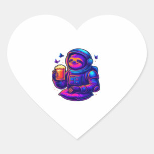Neon Sloth � Don�t Hurry Essential T-Shirt Heart Sticker
