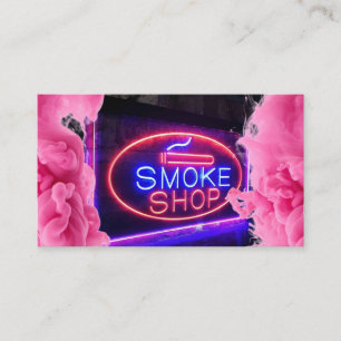 Neon Smoke Shop Business Card