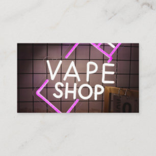 Neon Smoke Shop Business Card