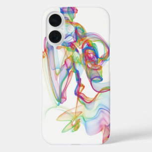 Neon Smoke Swirl  iPhone 16 Case
