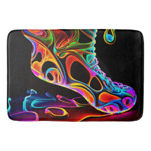 Neon Sneaker Bath Mat