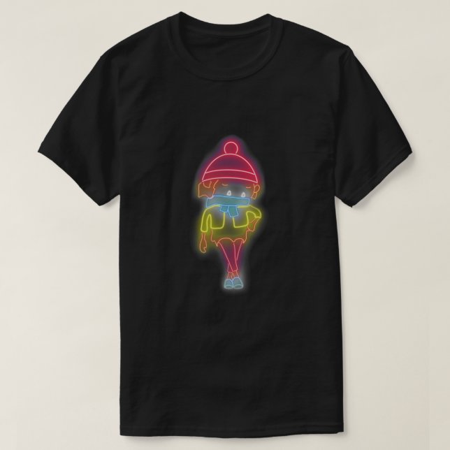 Neon Sneaky Sasquatch Classic T-Shirt (Design Front)