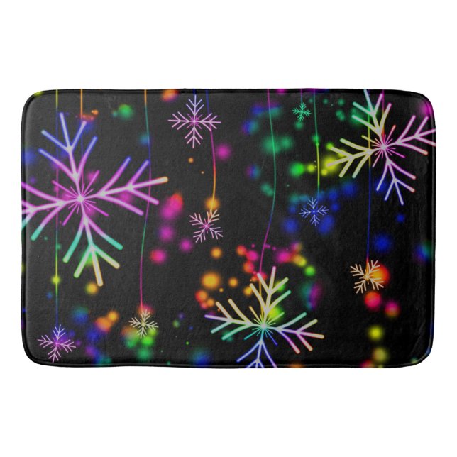 Neon Snow Bath Mat (Front)