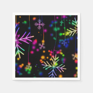 Neon Snow Napkin