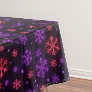 Neon Snowflakes Tablecloth