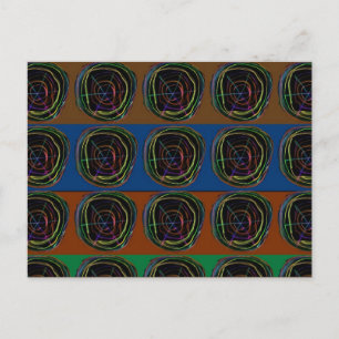 NEON Sparkle Graphic LINE art Postcard