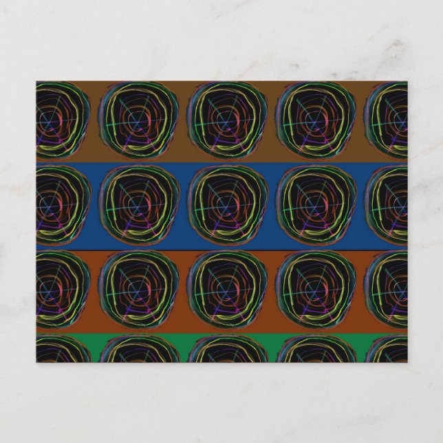 NEON Sparkle Graphic LINE art Postcard (Front)