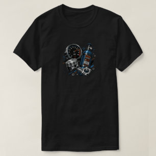 Neon Speed & Nitro Graphic Car Enthusiast Tee