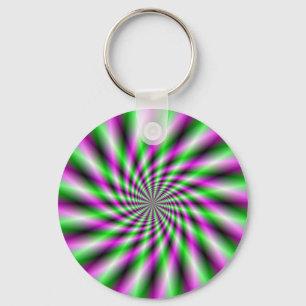 Neon Spinning Wheel  Key Chain