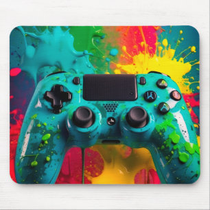 "Neon Splash" Urban Gaming Mousepad