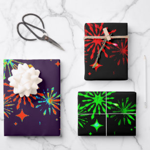 Neon Splash Wrapping Paper