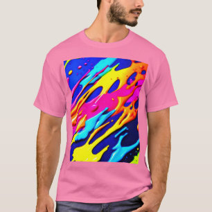 Neon Splatter Design T-Shirt