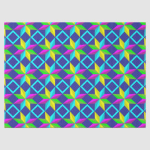 neon star tissue paper