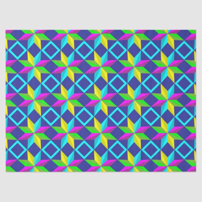 neon star tissue paper (Front)