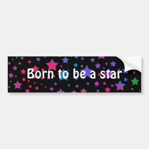 Neon Stars Bumper Sticker
