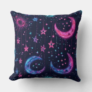 Neon Stars Cushion