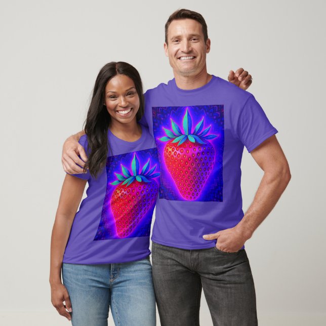 Neon Strawberry vivid Look Adult unisex T-shirt (Unisex)