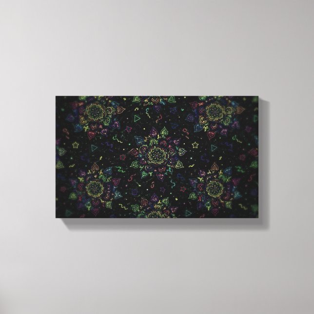 Neon Stretched Canvas Print (Front)