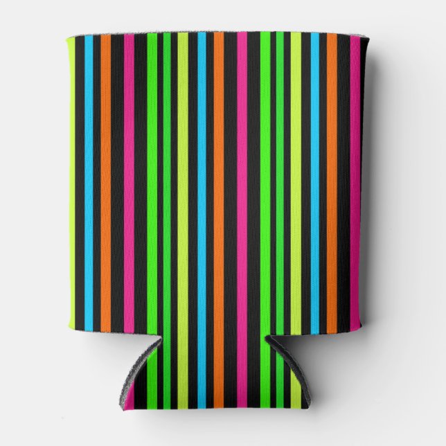 Neon stripes can cooler (Front)