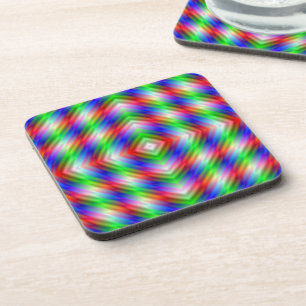 Neon Stripes Coasters