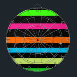 Neon stripes dartboard<br><div class="desc"></div>