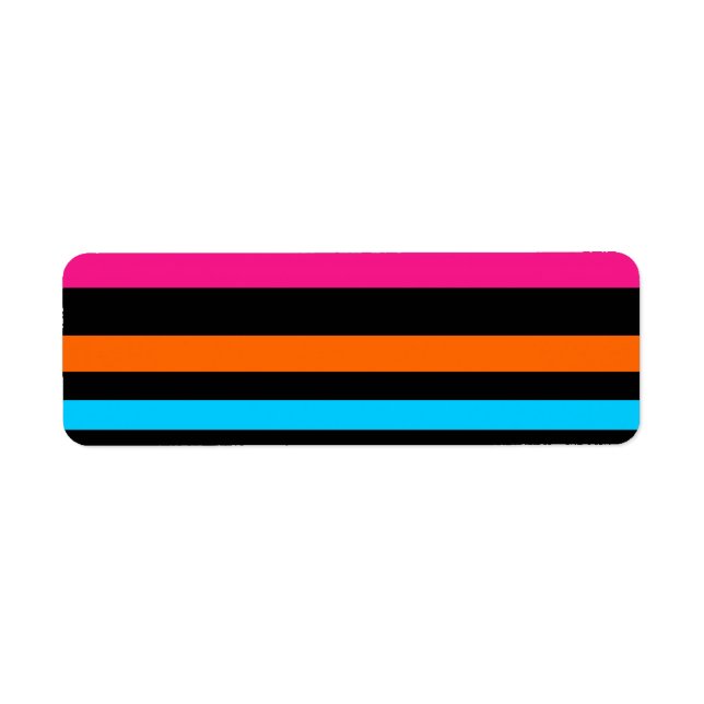 Neon Stripes Pattern (Front)
