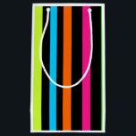 Neon stripes small gift bag<br><div class="desc"></div>