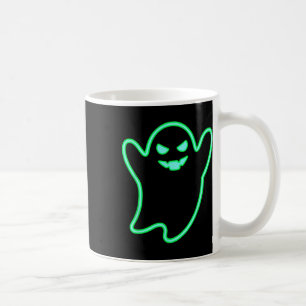 Neon-style Cartoon Ghost Halloween Tee  Coffee Mug