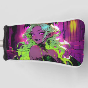 Neon Succubus Demon Anime Girl Golf Head Cover