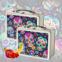 Neon Sugar Skull