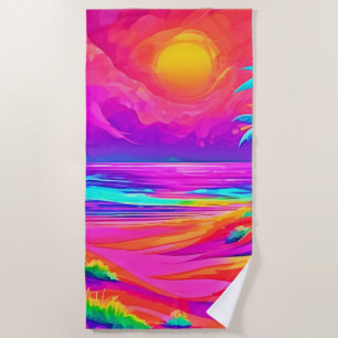 Neon Sun & Beach Bliss Towel