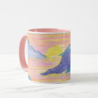 Neon Sunset by Lyric Rivera - Coffee Mug