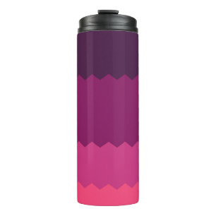 Neon Sunset Pattern Thermal Tumbler