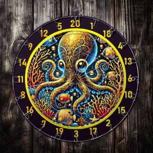 Neon Surge Octopus Dartboard