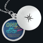 🦢Neon Swan One Love     Locket Necklace<br><div class="desc">This design features love swans and hearts in bright neon light. The word "One Love" is written using trendy neon text effects. Great gift for couples during Valentine's, and Anniversary or for a special wedding gift. Easily customise the couple's name and year using the "Personalised" button. Do Check out all...</div>