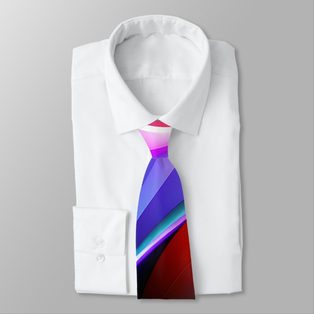 Neon Swirl Tie (Tied)