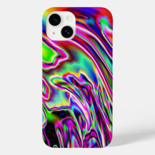 Neon Swirls Digital Art Design Case-Mate iPhone 14 Case