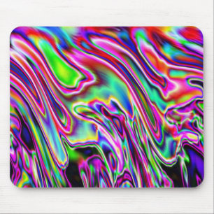 Neon Swirls Mouse Mat