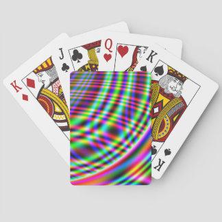 Neon Swirls Playing Cards