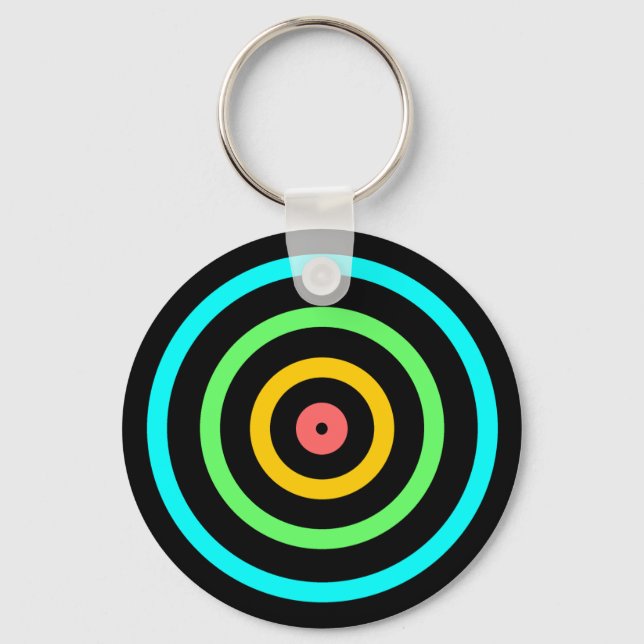 Neon Target Key Ring (Front)