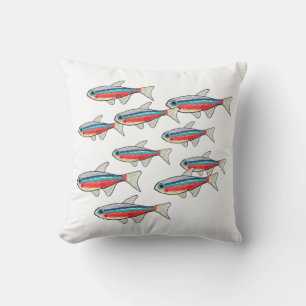 Neon Tetra Cushion