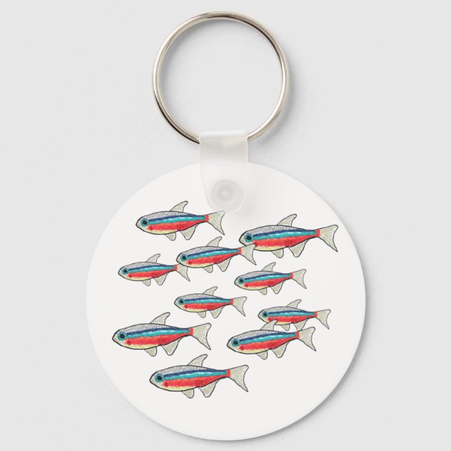 Neon Tetra Key Ring (Front)