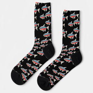 Neon Tetra Socks