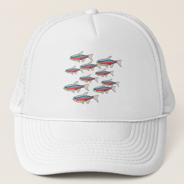 Neon Tetra Trucker Hat (Front)