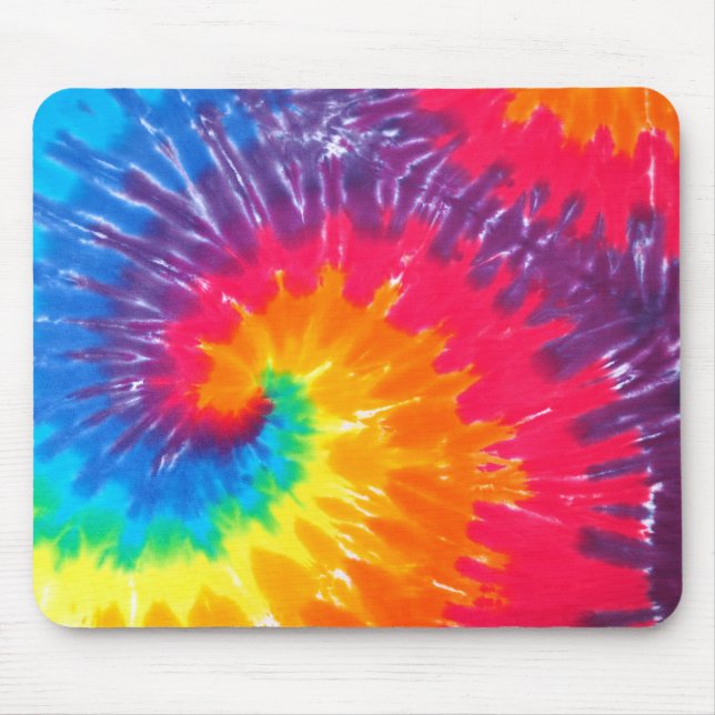 Neon Tie Dye Mouse Mat (Front)