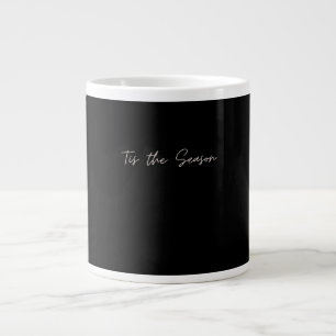 Neon Tis The Season Sign Large Coffee Mug