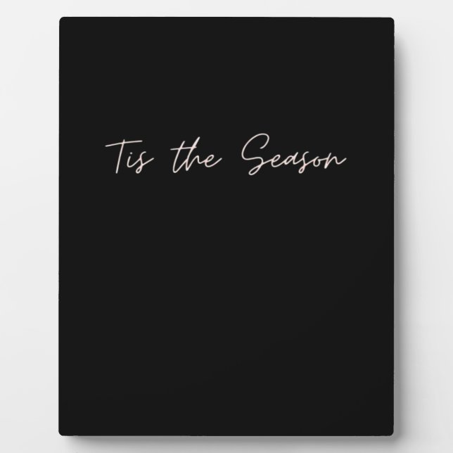 Neon Tis The Season Sign Plaque (Front)