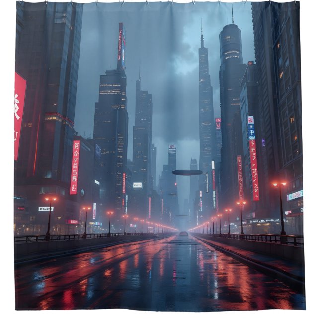 Neon Tomorrow -  Shower Curtain (Front)