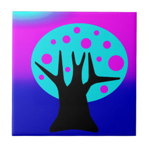 Neon Tree Ceramic Tile