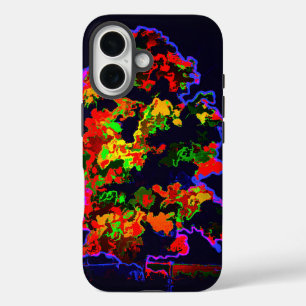 Neon Tree Explosion iPhone 16 Case